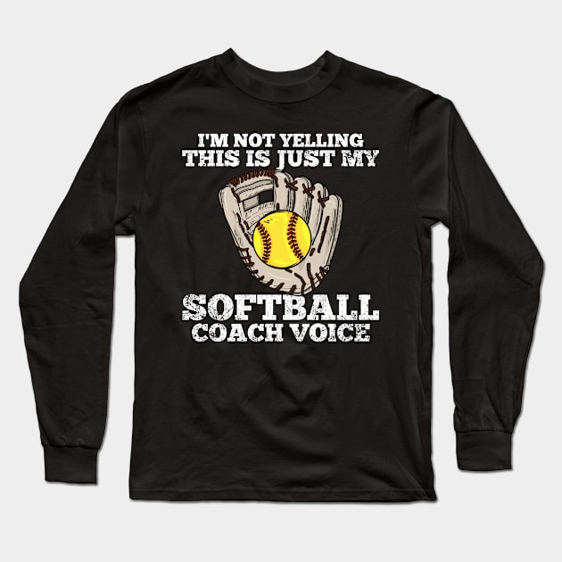 Softball Coach Softball Long Sleeve T-Shirt by KAWAIITEE